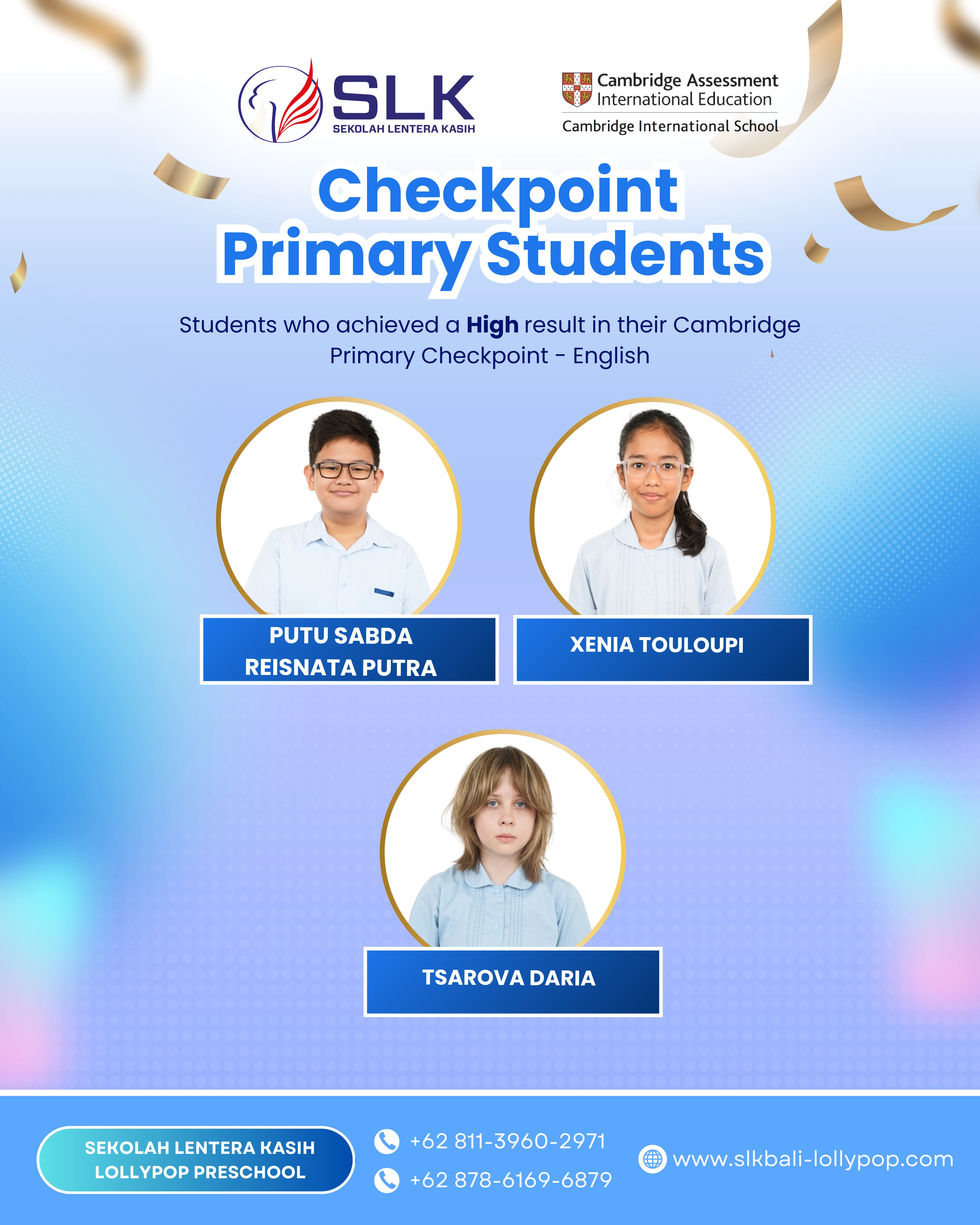 Outstanding Cambridge Primary Checkpoint Results 2026 | SLK Bali 🏆 - Photo 8